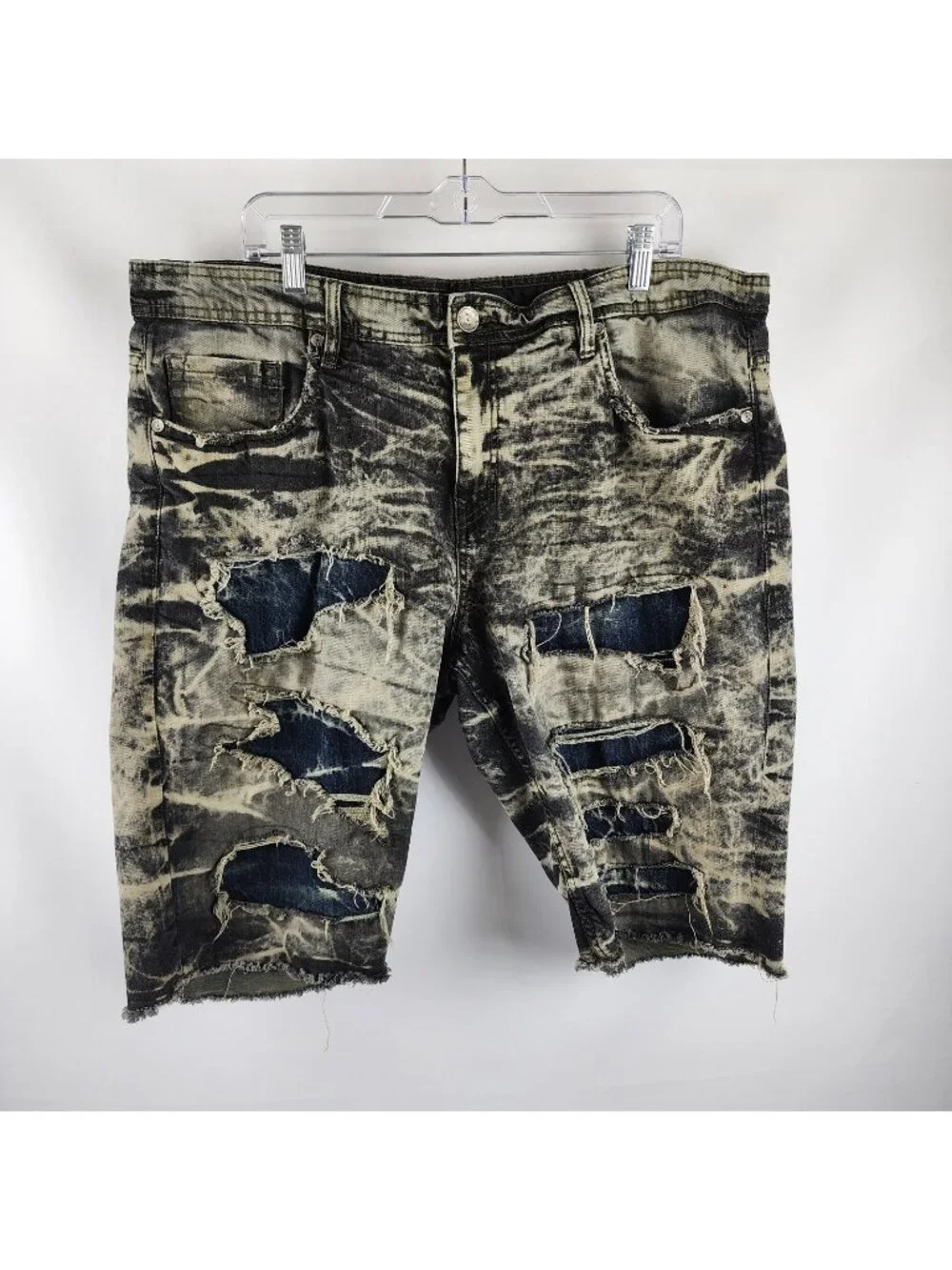 Jordan Craig Shorts Mens 40x12 Multi Distressed Jean Shorts J6715